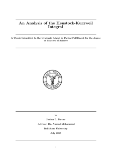 An Analysis of the Henstock-Kurzweil Integral