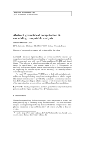 Abstract geometrical computation 5: embedding computable analysis Noname manuscript No.