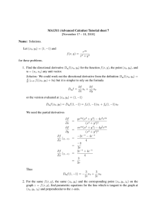 MA1311 (Advanced Calculus) Tutorial sheet 7 [November 17 – 18, 2010]