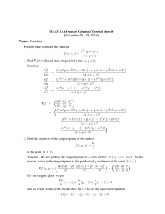 MA1311 (Advanced Calculus) Tutorial sheet 8 [November 25 – 26, 2010]