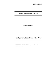 ATP 3-20.16 Mobile Gun System Platoon February 2013 Headquarters, Department of the Army