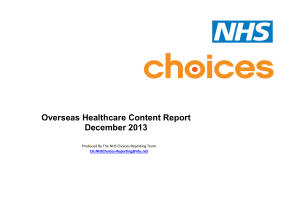 Overseas Healthcare Content Report December 2013 C