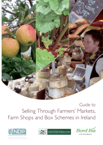 Selling Through Farmers’ Markets, Farm Shops and Box Schemes in Ireland