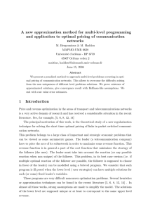 A new approximation method for multi-level programming