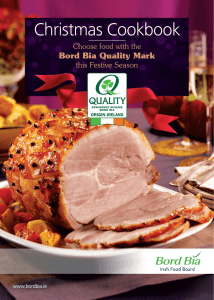 Christmas Cookbook Bord Bia Quality Mark this Festive Season Choose food with the