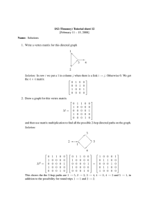 1S2 (Timoney) Tutorial sheet 12 [February 11 – 15, 2008] Name: Solutions