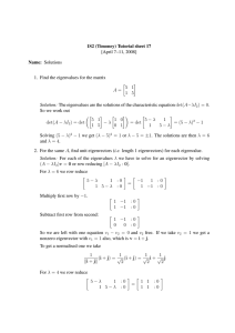 1S2 (Timoney) Tutorial sheet 17 [April 7–11, 2008] Name: Solutions