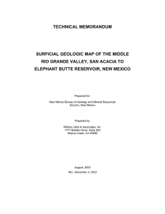 TECHNICAL MEMORANDUM  SURFICIAL GEOLOGIC MAP OF THE MIDDLE