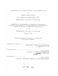 An  Examination  of Transfer  Systems  in ... by Haimera Abaineh  Workie B.S.,  Mechanical  Engineering  (1996)