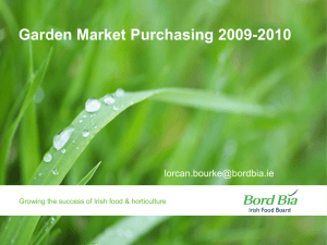 Garden Market Purchasing 2009-2010  AIDAN COTTER