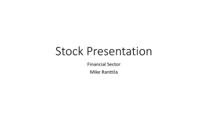 Stock Presentation Financial Sector Mike Ranttila