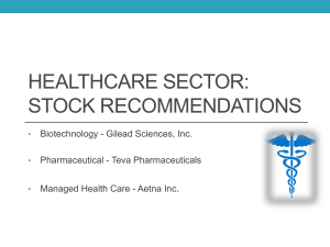 HEALTHCARE SECTOR: STOCK RECOMMENDATIONS .