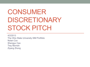 CONSUMER DISCRETIONARY STOCK PITCH 4/2/2013