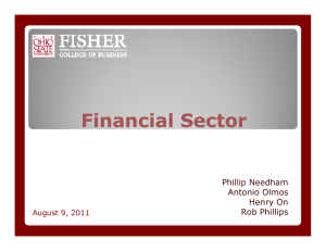 Financial Sector Phillip Needham Antonio Olmos Henry On