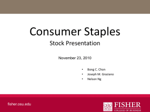 Consumer Staples Stock Presentation fisher.osu.edu November 23, 2010