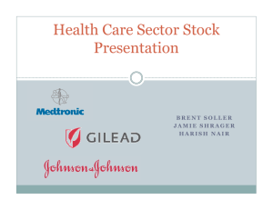 Health Care Sector Stock Presentation