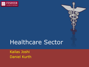 Healthcare Sector Kailas Joshi Daniel Kurth