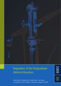 03 20 09 Regulation of the Postgraduate