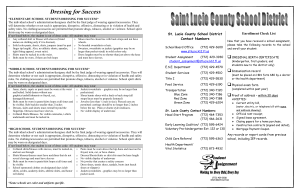 Enrollment Check List St. Lucie County School District Contact Numbers