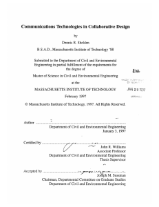 Communications  Technologies  in Collaborative  Design