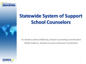 Statewide System of Support School Counselors