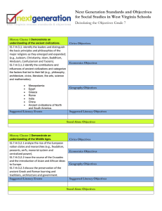 Next Generation Standards and Objectives Deisolating the Objectives Grade 7