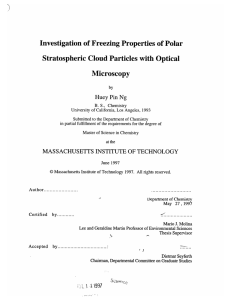 Investigation  of Freezing Properties of Polar Microscopy Huey  Pin Ng