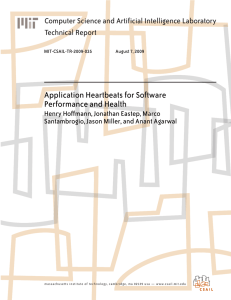 Application Heartbeats for Software Performance and Health Technical Report