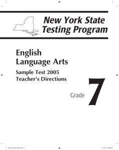 7 English Language Arts Grade