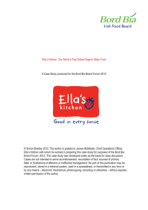 Ella’s Kitchen: The World’s First Global Organic Baby Food