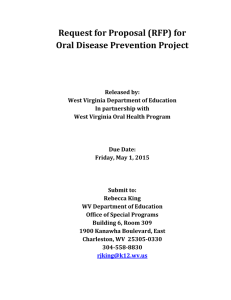 Request for Proposal (RFP) for Oral Disease Prevention Project