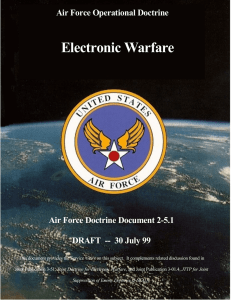 Electronic Warfare Air Force Operational Doctrine Air Force Doctrine Document 2-5.1