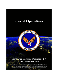 Special Operations Air Force Doctrine Document 2-7 16 December 2005