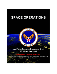 SPACE OPERATIONS  Air Force Doctrine Document 3-14 27 November 2006