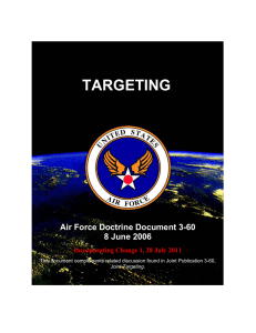 TARGETING Air Force Doctrine Document 3-60 8 June 2006