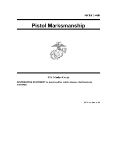 Pistol Marksmanship  MCRP 3-01B U.S. Marine Corps