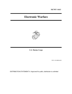 Electronic Warfare  MCWP 3-40.5 U.S. Marine Corps