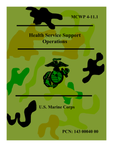 Health Service Support Operations MCWP 4-11.1 U.S. Marine Corps