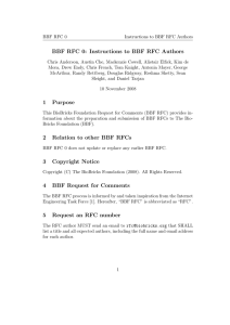 BBF RFC 0: Instructions to BBF RFC Authors
