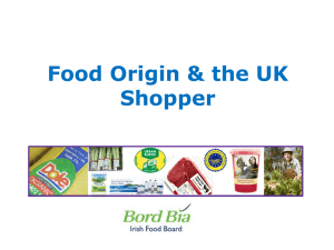 Food Origin &amp; the UK Shopper 1