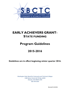 EARLY ACHIEVERS GRANT-