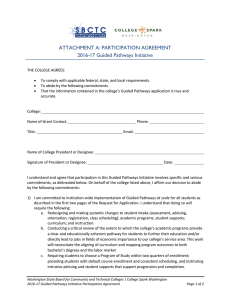 ATTACHMENT A: PARTICIPATION AGREEMENT 2016-17 Guided Pathways Initiative