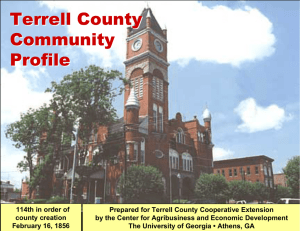 Terrell County Community Profile