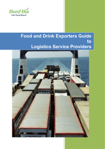 Food and Drink Exporters Guide to Logistics Service Providers