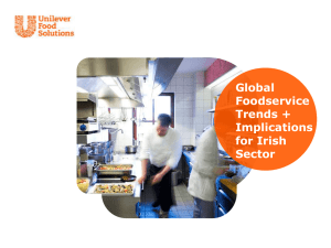 Global Foodservice Trends + Implications