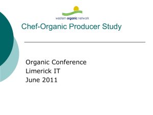 Chef-Organic Producer Study Organic Conference Limerick IT June 2011