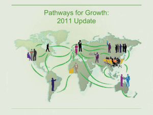 Pathways for Growth: 2011 Update
