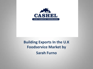Building Exports In the U.K Foodservice Market by Sarah Furno