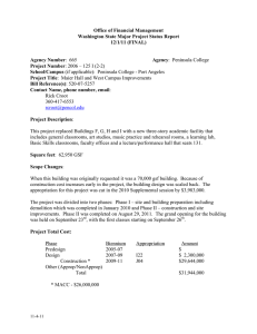 Office of Financial Management Washington State Major Project Status Report 12/1/11 (FINAL)