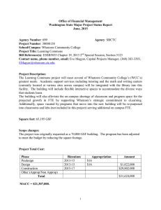 Office of Financial Management Washington State Major Project Status Report June, 2015